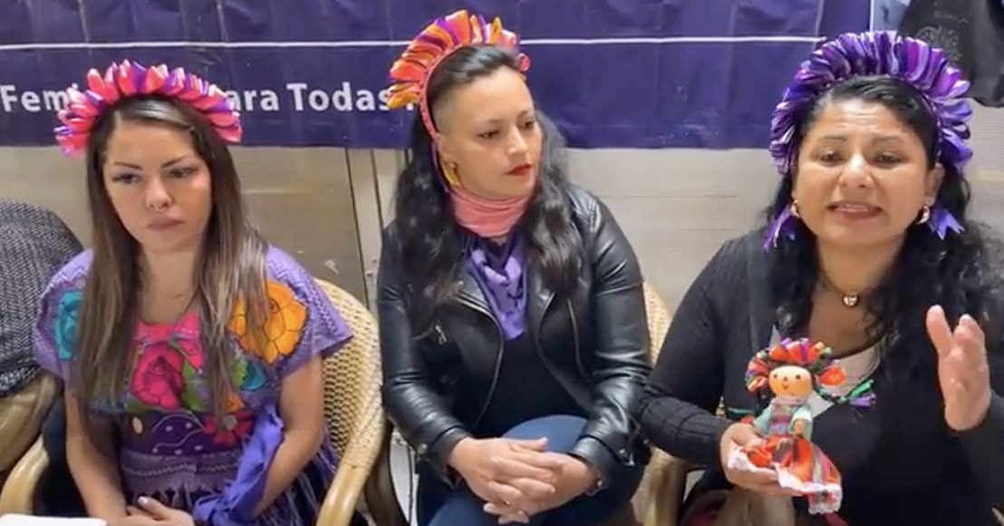 Mujeres indígenas marcha 8M Querétaro