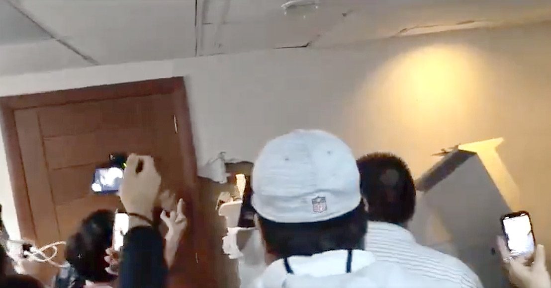 Protesta en la oficina del gobernador de Sinaloa