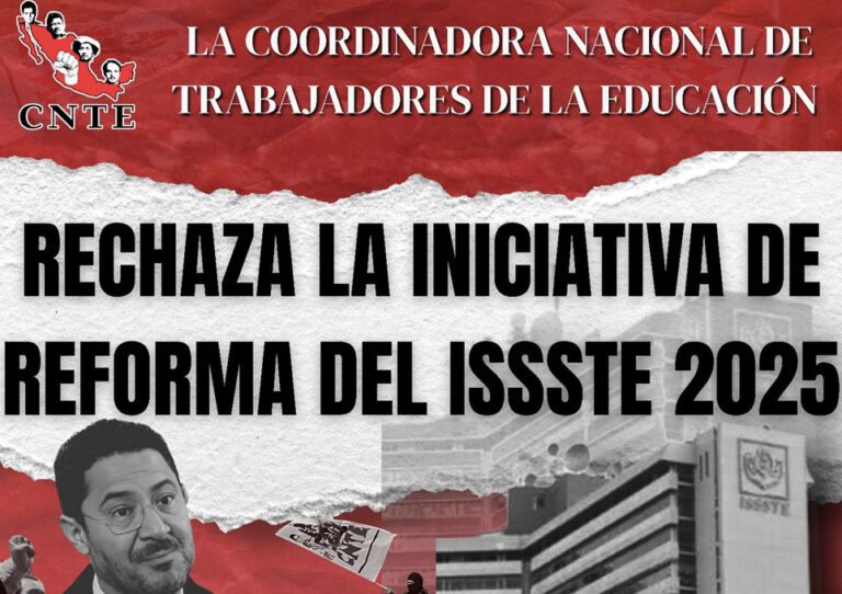 Van contra la reforma a la Ley del Issste.