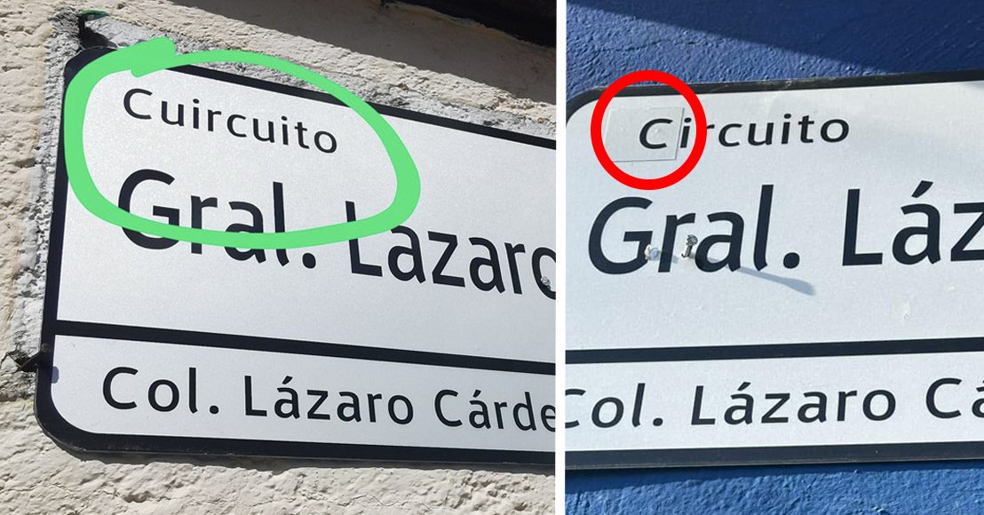 Error en señalamientos Querétaro