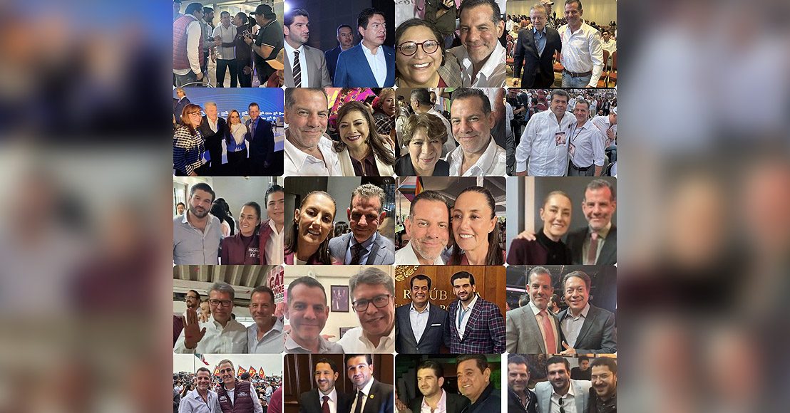 Collage imágenes de abogados Mayo Zambada y líderes de Morena