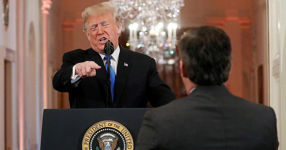 El presidente de Estados Unidos, Donald Trump, y su relación con la prensa