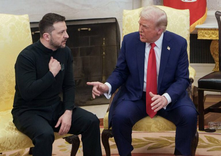 Donald Trump y Volodymyr Zelenskyy.