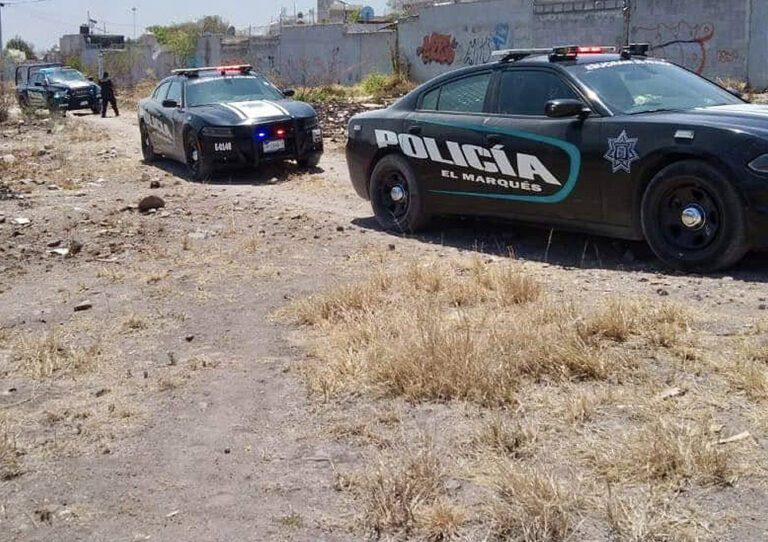 Localizan vehículo calcinado en El Marqués Policía