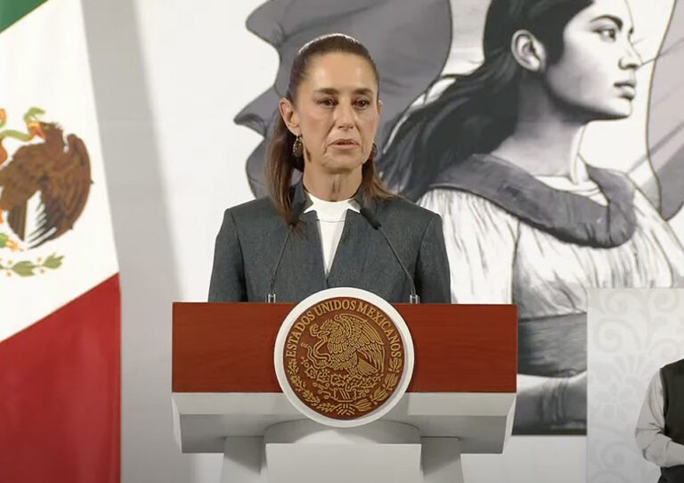 Claudia Sheinbaum huelga en Cadereyta