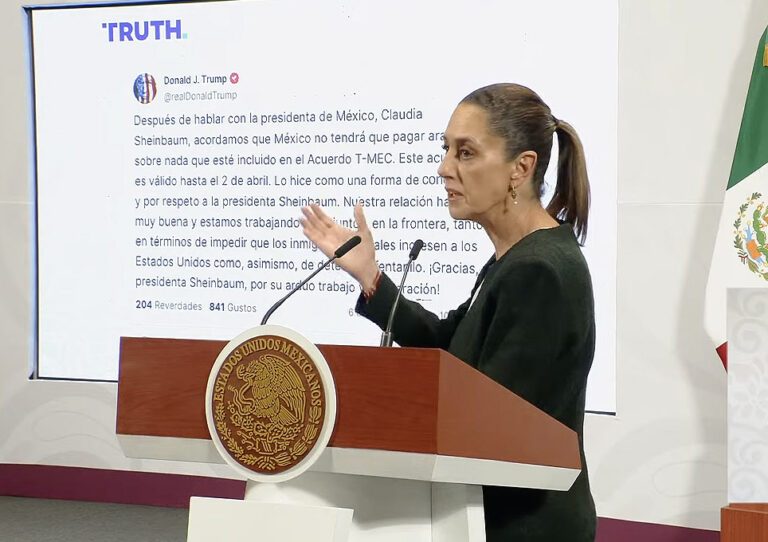 Claudia Sheinbaum Pardo aranceles Estados Unidos