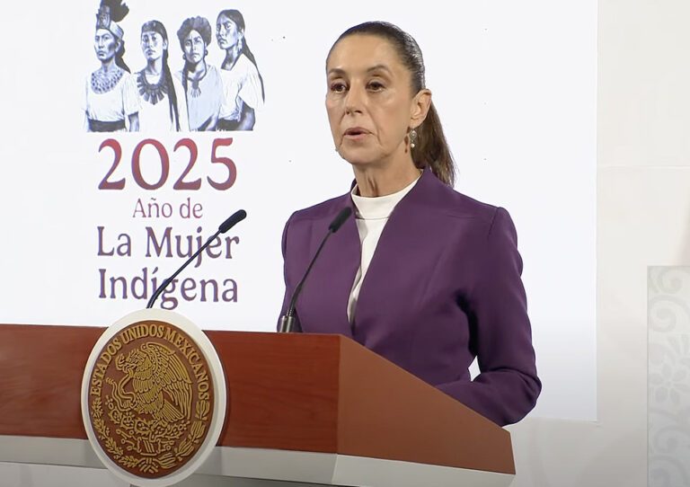 Claudia Sheinbaum Pardo, Presidenta de México, anuncia aranceles contra Estados Unidos