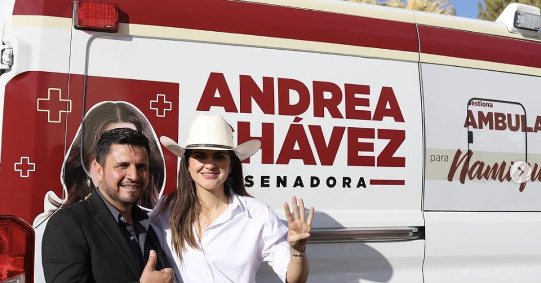 Senadora Andrea Chávez ambulancias