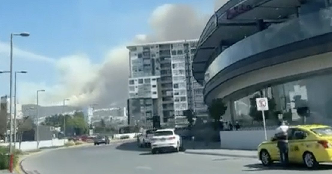 Querétaro: Columna de humo de incendio en inmediaciones de área natural se aprecia en la ciudad.