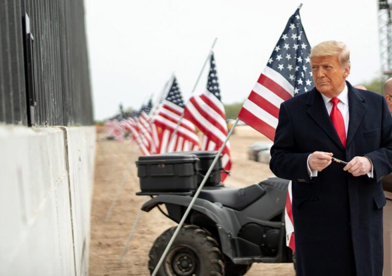 Estados Unidos Donald Trump en la frontera.