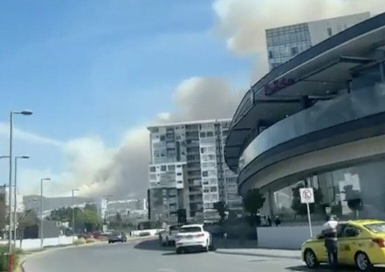 Querétaro incendio detrás del Cimatario