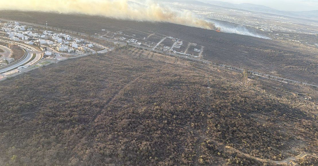 Reportan que incendio en Querétaro afectó 531 hectáreas