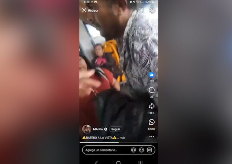 Usuaria de Qrobús graba a presunto ladrón en Querétaro.