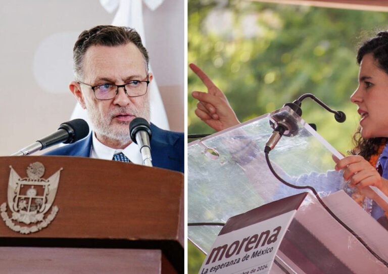 Mauricio Kuri González del PAN y Luisa Alcalde Luján de Morena.