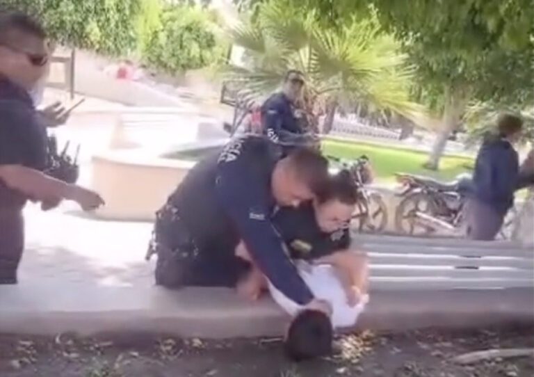 Policías de El Marqués hacen detención en Huimilpan