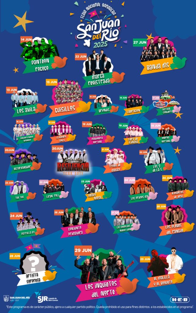 Programa de la Feria de San Juan del Río.