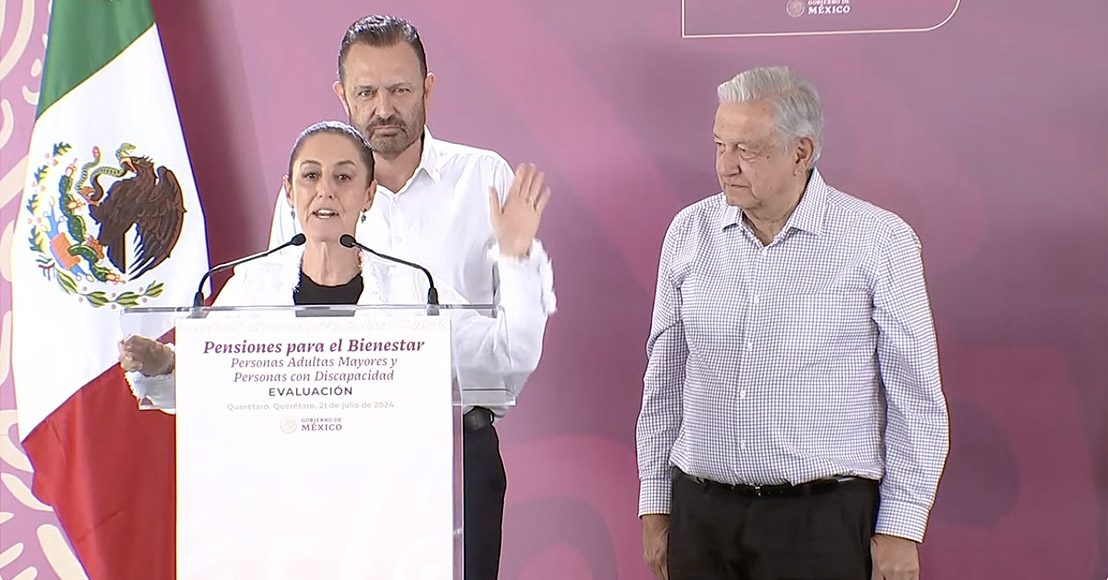 Ya pasó la elección, dijo la presidenta, al pedir que dejaran hablar al gobernador de Querétaro en julio de 2024.