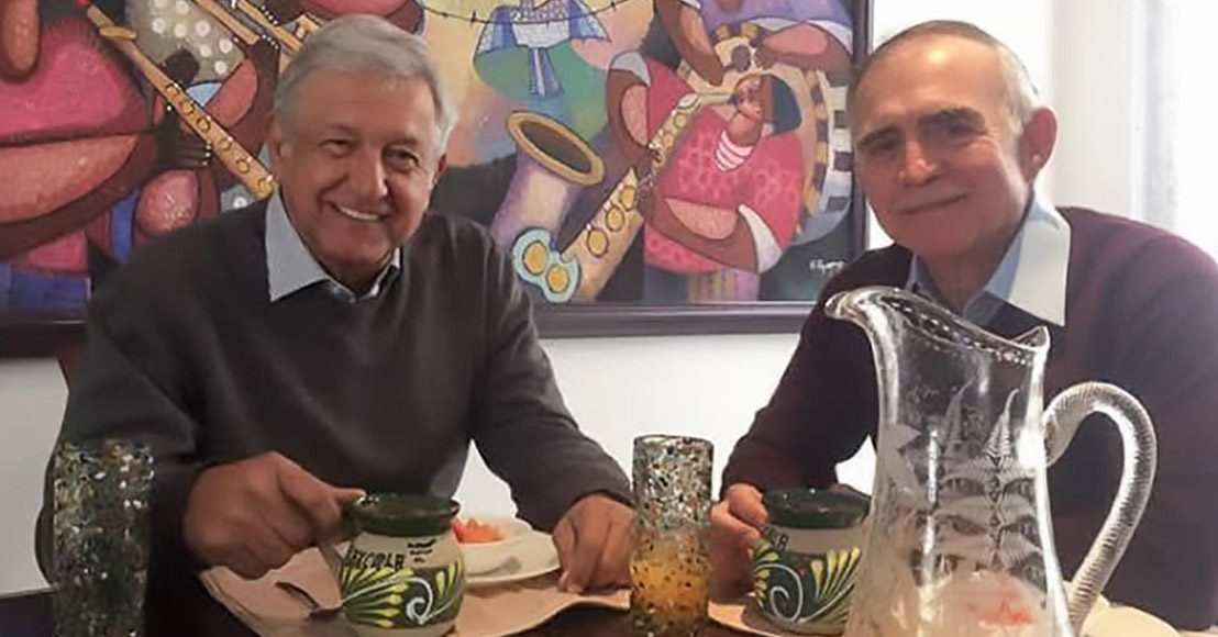 El presidente AMLO y Alfonso Romo