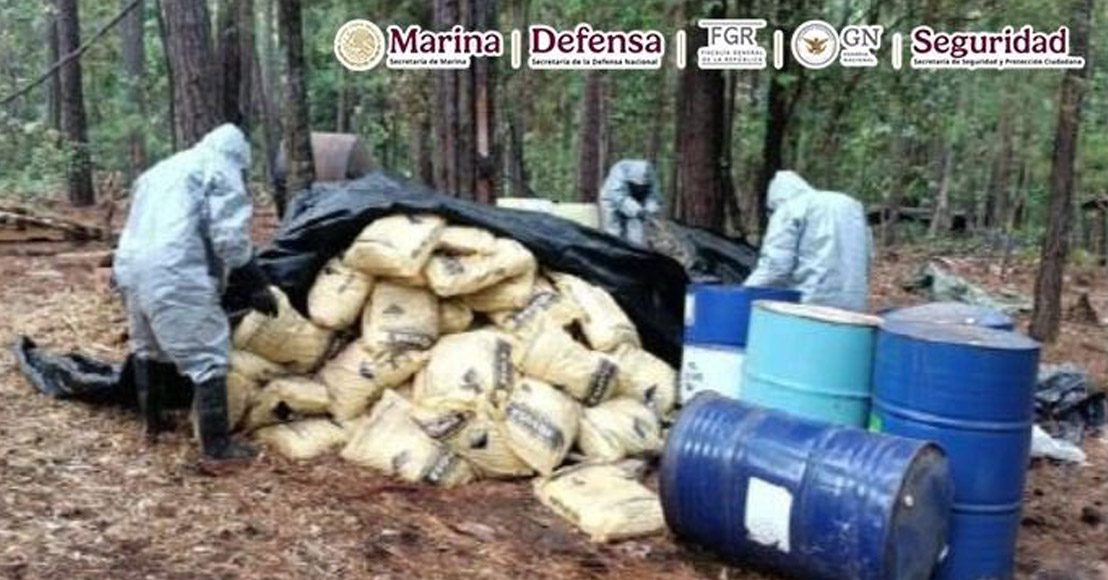 México: Aseguran 42 toneladas de metanfetamina en Michoacán