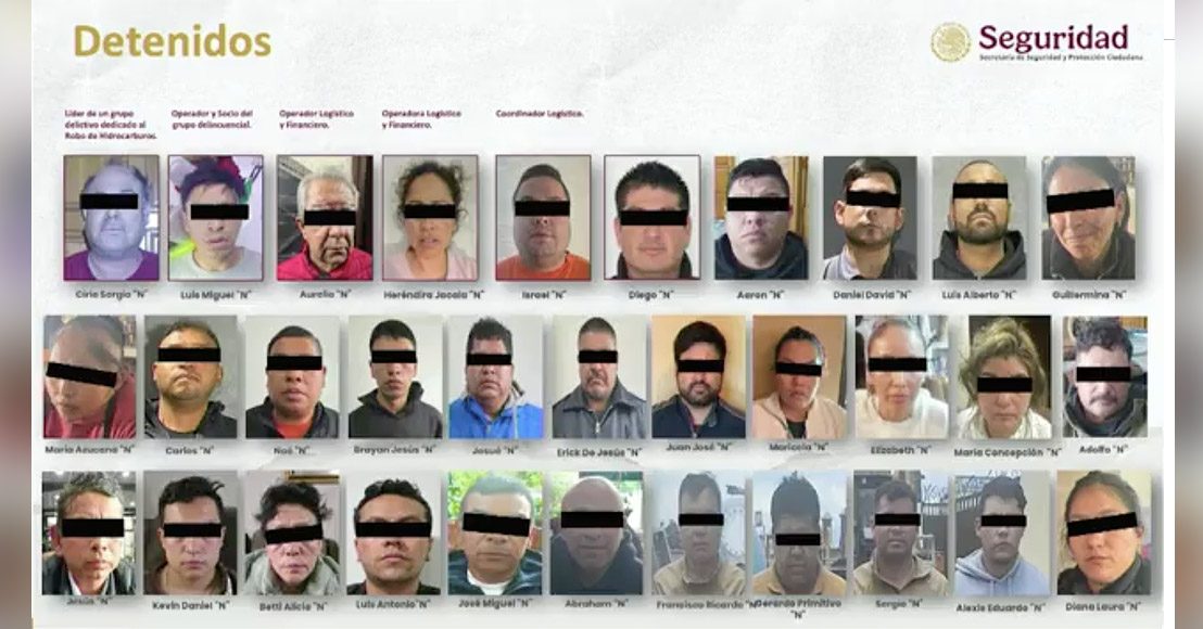 México: Desmantelan una de las principales organizaciones dedicadas al robo de hidrocarburo Harfuch