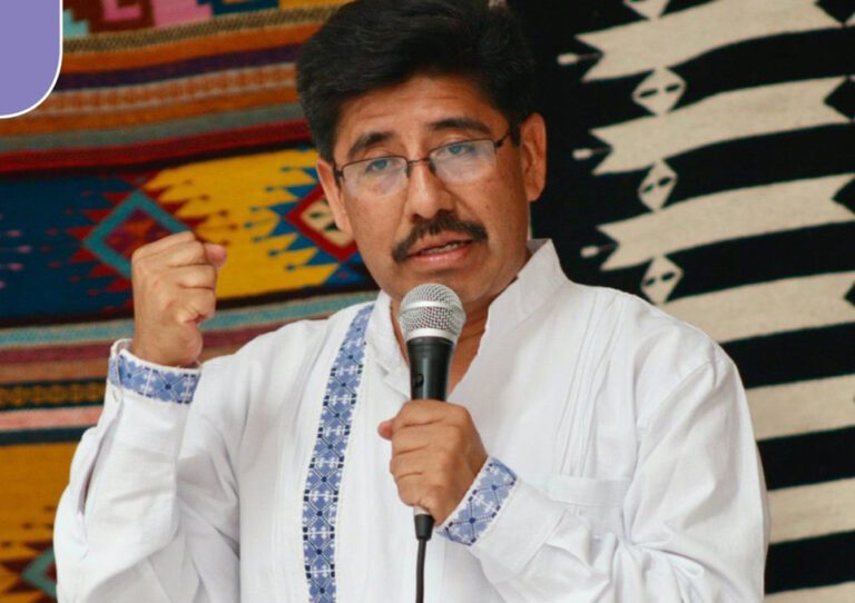 El abogado mixteco Hugo Aguilar Ortiz.