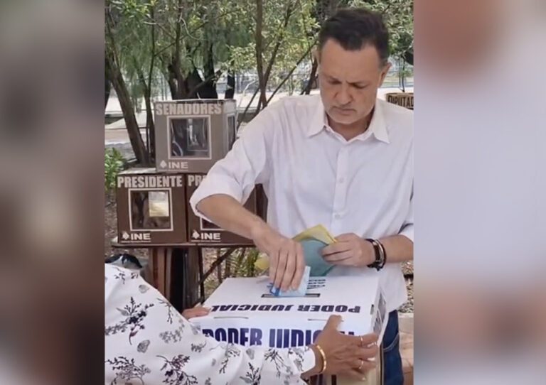 Querétaro: Mauricio Kuri votó en la elección del Poder Judicial
