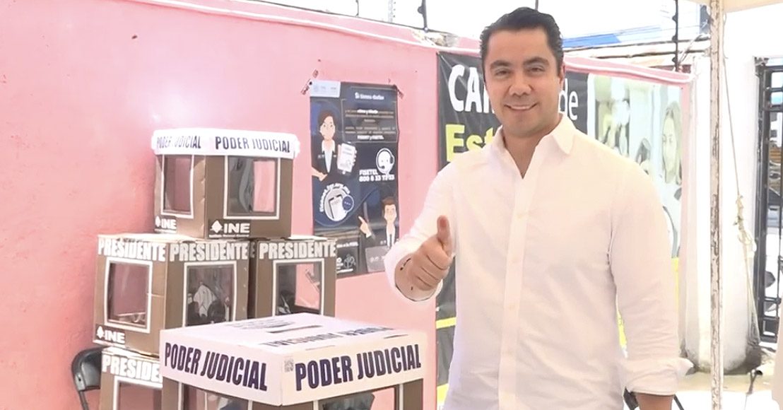Querétaro: Presidente municipal emitió su voto en las elecciones judiciales