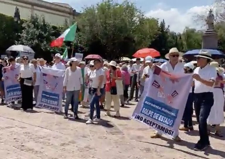 Querétaro: Protestas contra la elección judicial.