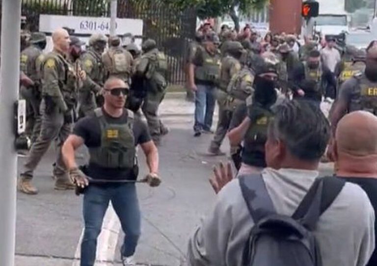 Operativos antiinmigrantes de Trump en Los Ángeles, California, Estados Unidos.