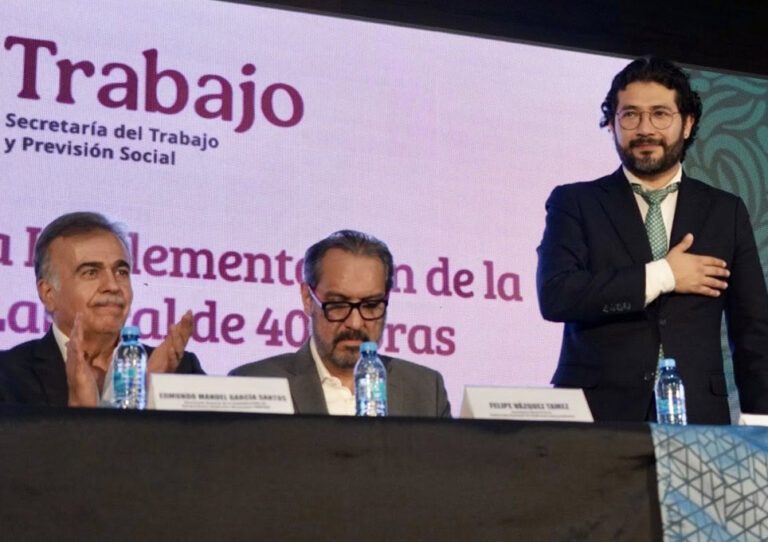 Marath Bolaños, secretario del Trabajo de México