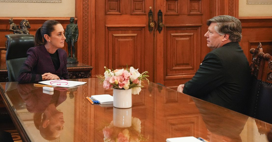 Un día antes de la polémica, la presidenta de México se reunió con Christopher Landau para conversar sobre diversos temas de la relación México-Estados Unidos.
