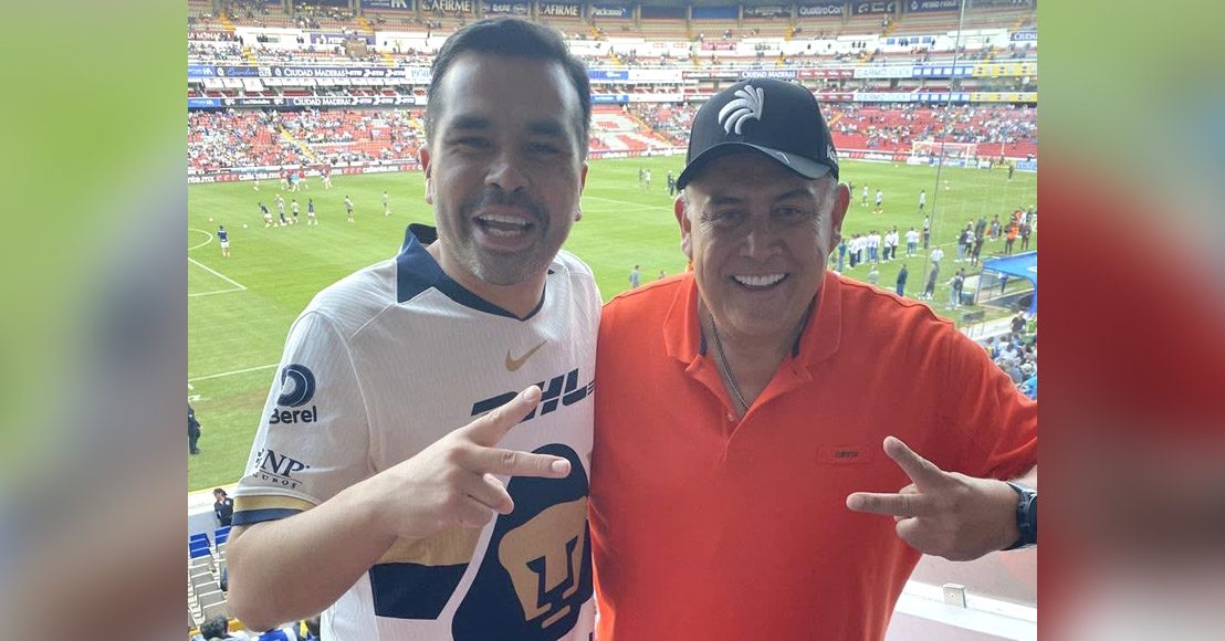Querétaro: Armando Rivera posa junto a Álvarez Máynez, dirigente de MC
