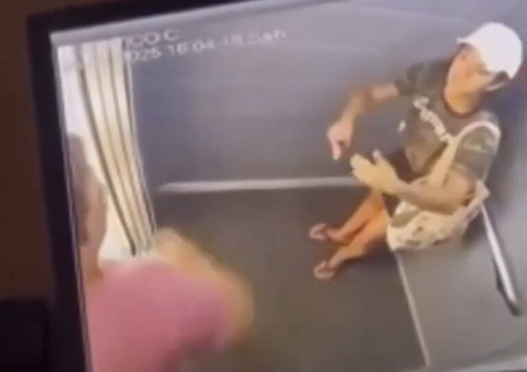Exbasquetbolista brasileño agrede a su pareja en un elevador