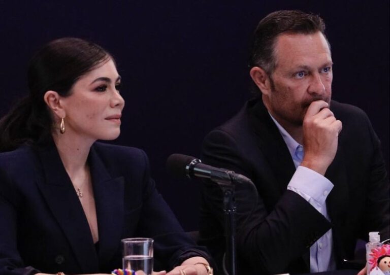Mauricio Kuri y Katia Reséndiz, la presidenta del Consejo Consultivo del Agua en Querétaro