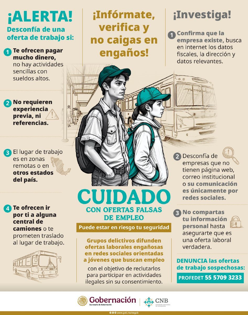 México: Ofertas falsas de empleo
