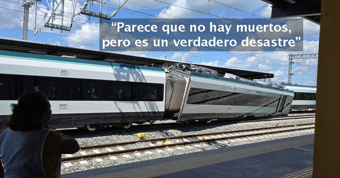 México: Vagón del Tren Maya sale de su carril en Yucatán