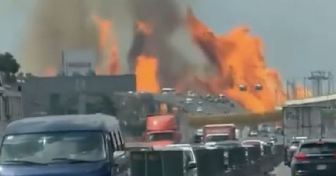 México: Al menos 3 muertos y 70 heridos por pipa de gas que volcó y estalló en Iztapalapa