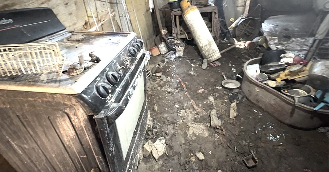 La cocina de Maritza, afectada por las inundaciones en Querétaro