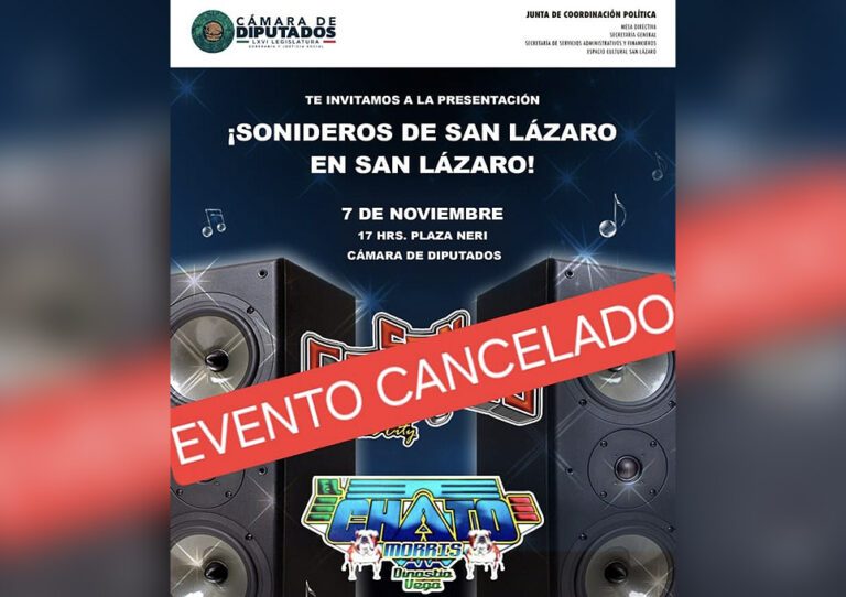 Cámara de Diputados cancela sonidero
