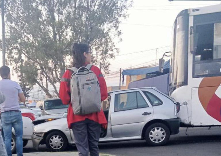 Querétaro: Choque de unidad del transporte público