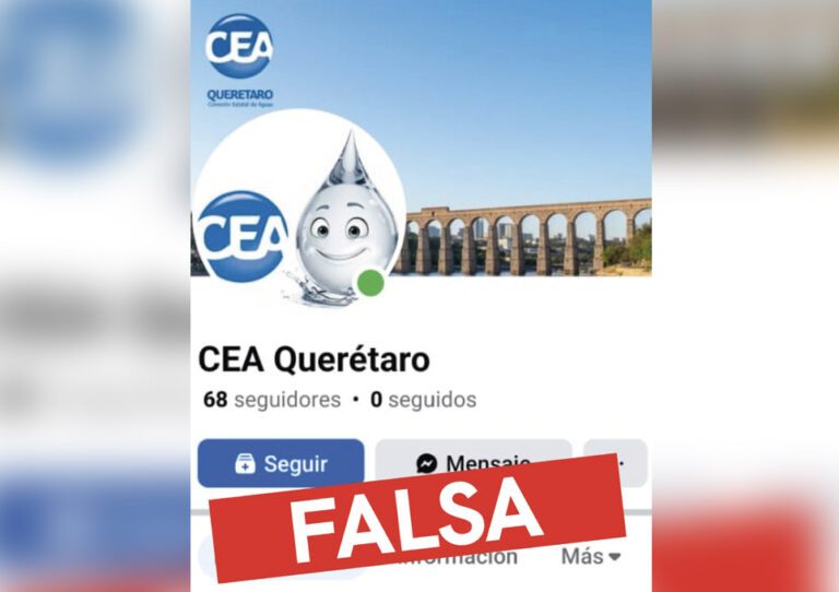 Páginas falsas de la CEA Querétaro