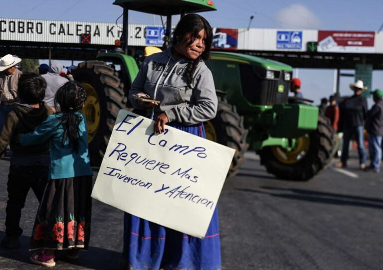 Protesta de productores del campo