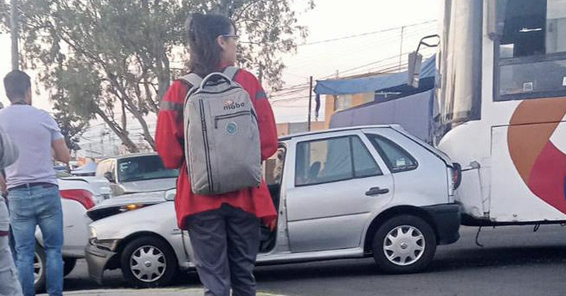Querétaro: Reportan que unidad de Qrobús provocó una carambola