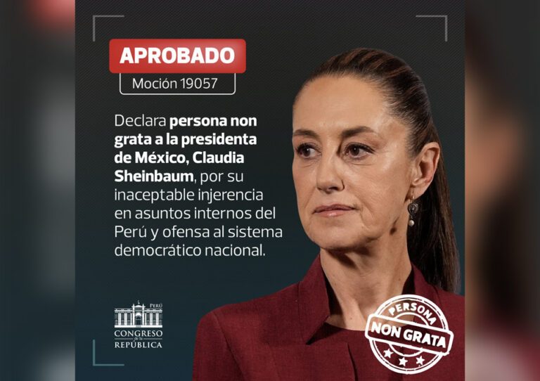 Congreso del Perú y la presidenta de México