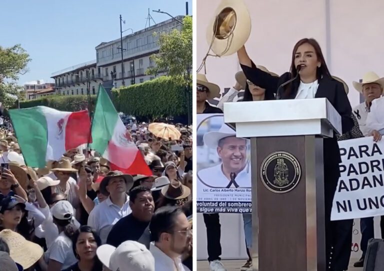 Discurso de Grecia Quiroz Uruapan Michoacán