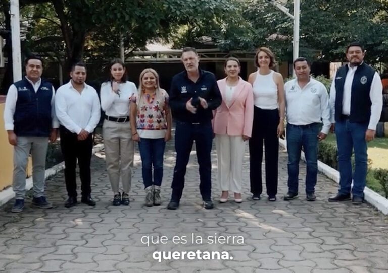 El gobernador Mauricio Kuri en la sierra queretana