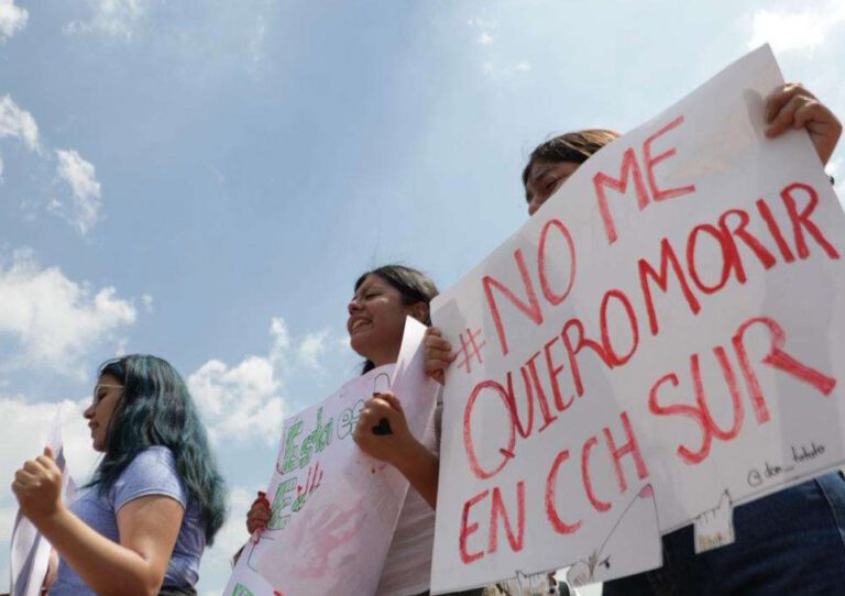 Protestas de estudiantes en la UNAM