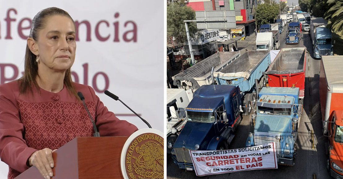 Se les ha atendido, asegura la presidenta Sheinbaum ante el bloque de transportistas