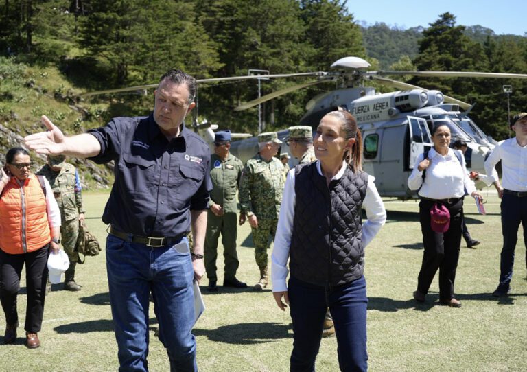 La presidenta de México en su visita a la Sierra de Querétaro