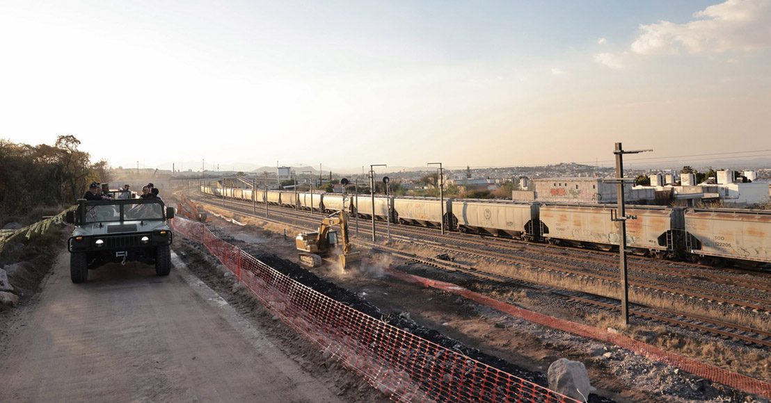 En San Juan del Río reportan que la obra del Tren México-Querétaro lleva un avance de 7.5 por ciento